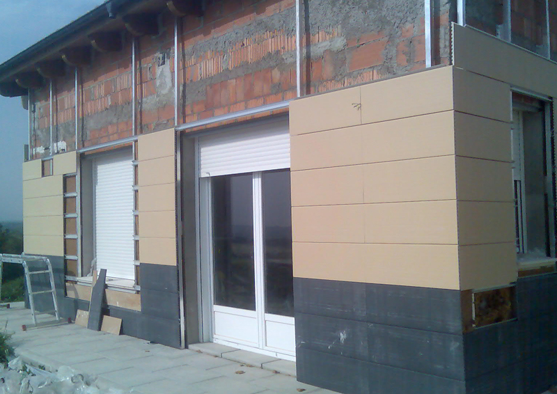 Trabajos realizados de fachadas ventiladas en Zaragoza